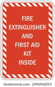 First aid kit sign and labels