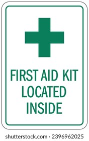 First aid kit sign and labels