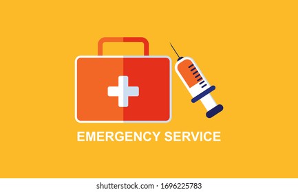 Kit de primeros auxilios suministran productos médicos de emergencia realistas y saludables logo