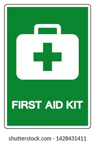 First Aid Kit Symbol Sign, Vector Illustration, Isolate On White Background Label. EPS10