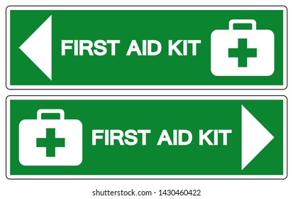 First Aid Kit Symbol Sign, Vector Illustration, Isolate On White Background Label. EPS10