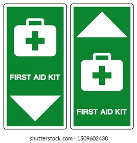 First Aid Kit Symbol Sign, Vector Illustration, Isolate On White Background Label. EPS10