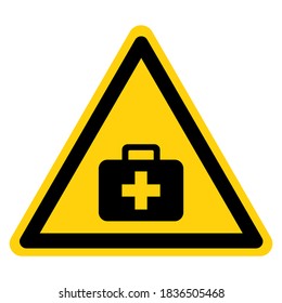 First Aid Kit Symbol Sign, Vector Illustration, Isolated On White Background Label .EPS10 