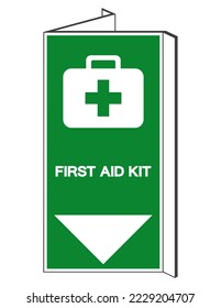 First Aid Kit Symbol Sign, Vector Illustration, Isolate On White Background Label. EPS10