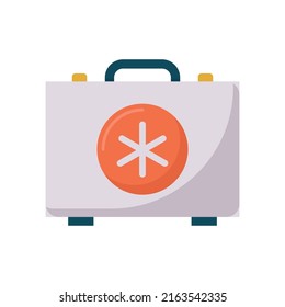 First Aid Kit vector flat icon for web isolated on white background EPS 10 file