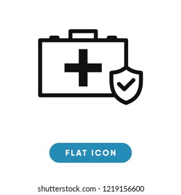 First aid kit vector icon