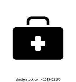 First aid kit vector icon. First Help, Doctor icon, Medicine concept