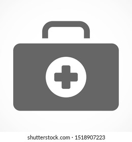 First aid kit vector icon. First Help, Doctor icon, Medicine concept