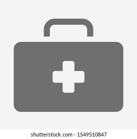 First aid kit vector icon. First Help, Doctor icon, Medicine concept