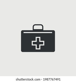 first aid kit vector icon care