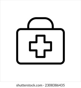 First aid kit vector icon