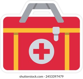 Icono de Vector del kit de primeros auxilios. Se puede utilizar para la impresión, aplicaciones móviles y de Web.