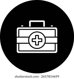Ícone vetorial do kit de primeiros socorros. Pode ser usado para impressão, aplicativos móveis e da Web.