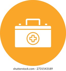 Ícone vetorial do kit de primeiros socorros. Pode ser usado para impressão, aplicativos móveis e da Web.