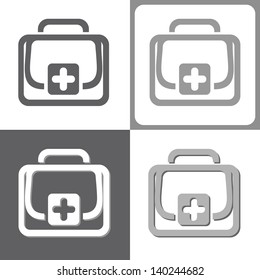 First aid kit, vector illustration