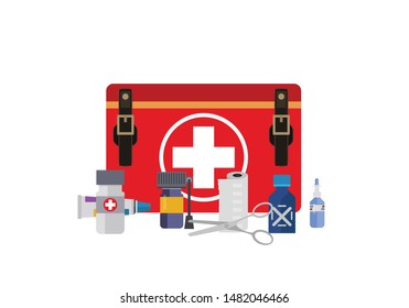 First aid kit vector illustration