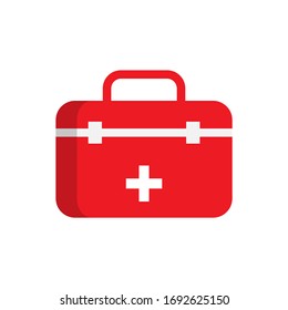 first aid kit. vector Simple modern icon design illustration.