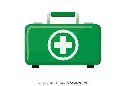 First Aid Kit Your Guide to Emergency Preparedness and Medical Supplies, First aid kit icon. Flat illustration of first aid kit vector icon for web design