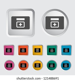 First aid kits icon. Vector illustration.