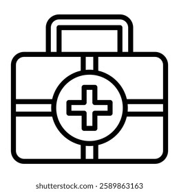 First Aid Line Icon Design For Personal And Commercial Use