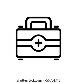 First aid line icon. High quality black outline logo for web site design and mobile apps. Vector illustration on a white background.