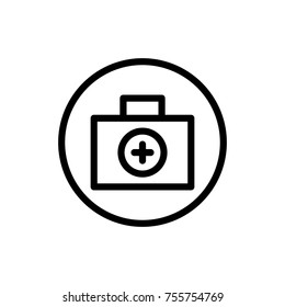 First aid line icon. High quality black outline logo for web site design and mobile apps. Vector illustration on a white background.