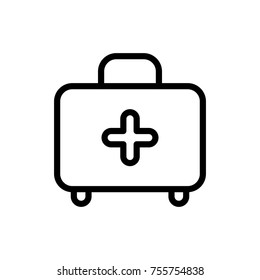 First aid line icon. High quality black outline logo for web site design and mobile apps. Vector illustration on a white background.