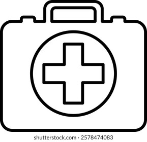 First Aid line icon single high quality