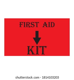 first aid medical box vector