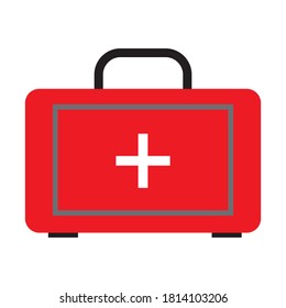 first aid medical box vector