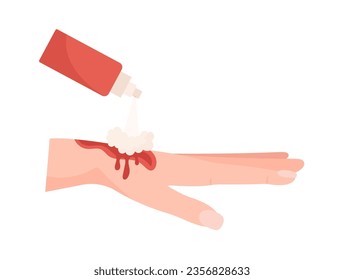 First Aid Medical Freeze Spray Vector Illustration