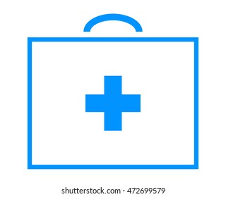 First aid medical help kit vector isolated
