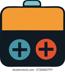 Diseño de icono de Vector de botiquín de primeros auxilios