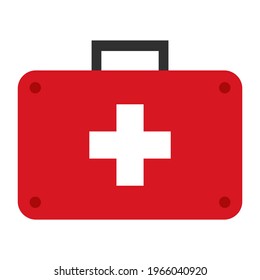 First aid medical sign flat style vector icon for app and website