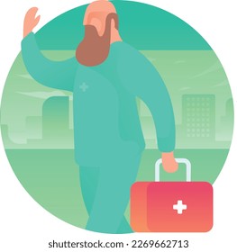 First Aid Medical UI Flat Icon Vector EPS