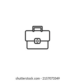 First aid medicine bag  Vector
