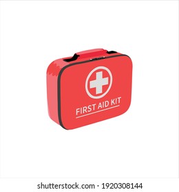 First Aid Medicine Box Med Kit Vector Digital Design Graphic 2d Hd Illustration