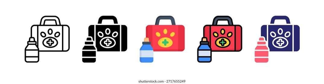First Aid Multiple Style Icon Set Collection..