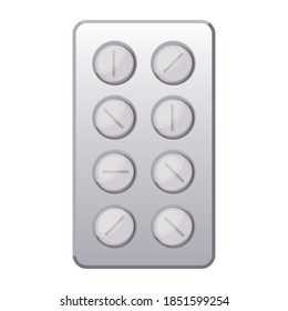 first AID pill chart icon over white background vector illustration design