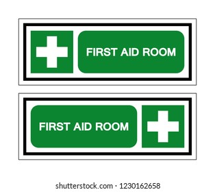 First Aid Room Symbol Sign, Vector Illustration, Isolated On White Background Label .EPS10