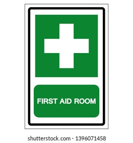 First Aid Room Symbol Sign, Vector Illustration, Isolated On White Background Label .EPS10