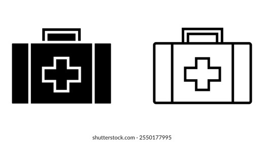 First Aid set icon on white background
