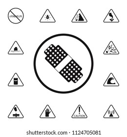 first aid sign icon. Detailed set of Warning signs icons. Premium quality graphic design sign. One of the collection icons for websites, web design, mobile app on white background