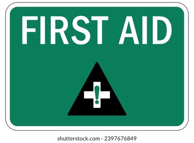 First aid sign and labels