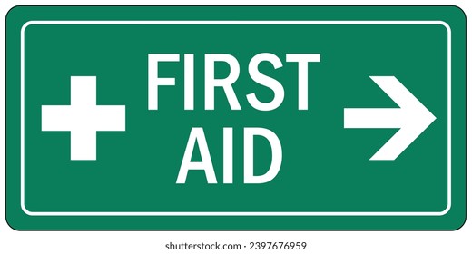 First aid sign and labels