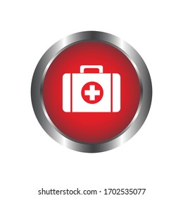 First aid sign or symbol. Vector design isolated on white background.