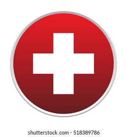 First aid sign vector