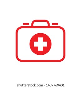 First Aid Sign Vector Icon Design Template