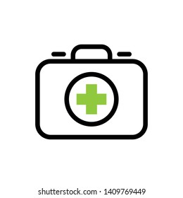 First Aid Sign Vector Icon Design Template