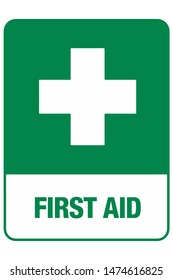 First aid sign. Vector illustration EPS10